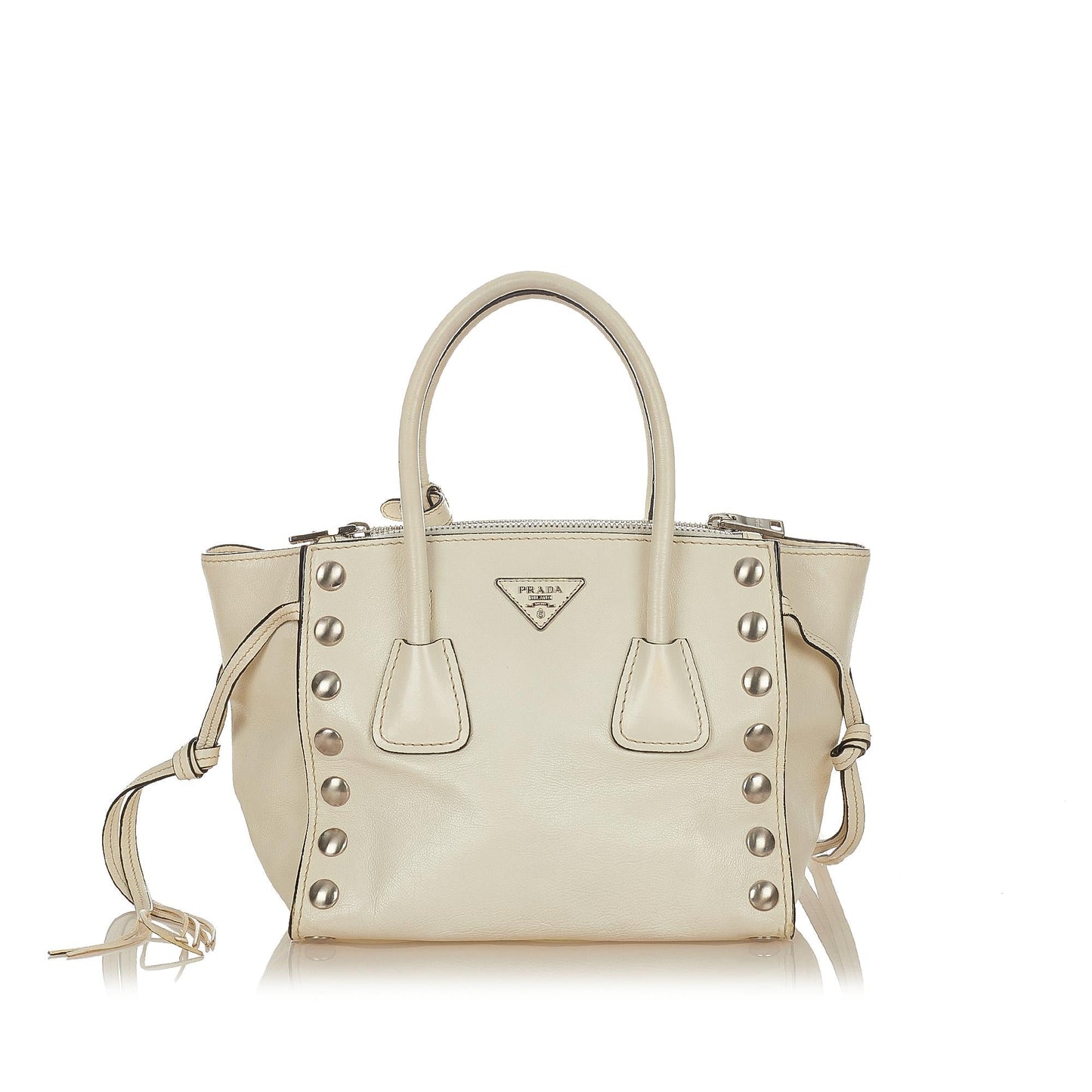 Prada Twin Pocket Leather Satchel (SHG-31925)