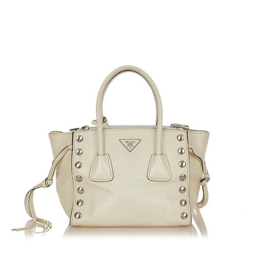 Prada Twin Pocket Leather Satchel (SHG-31925)