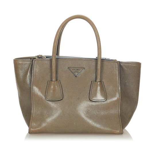 Prada Twin Pocket Leather Satchel (SHG-31937)