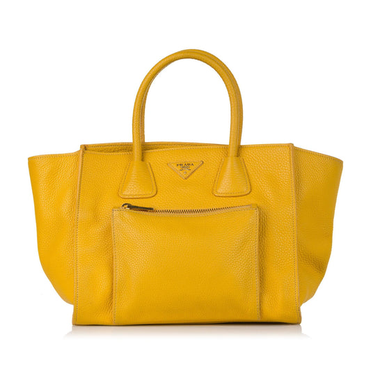 Prada Twin Pocket Leather Satchel (SHG-31988)
