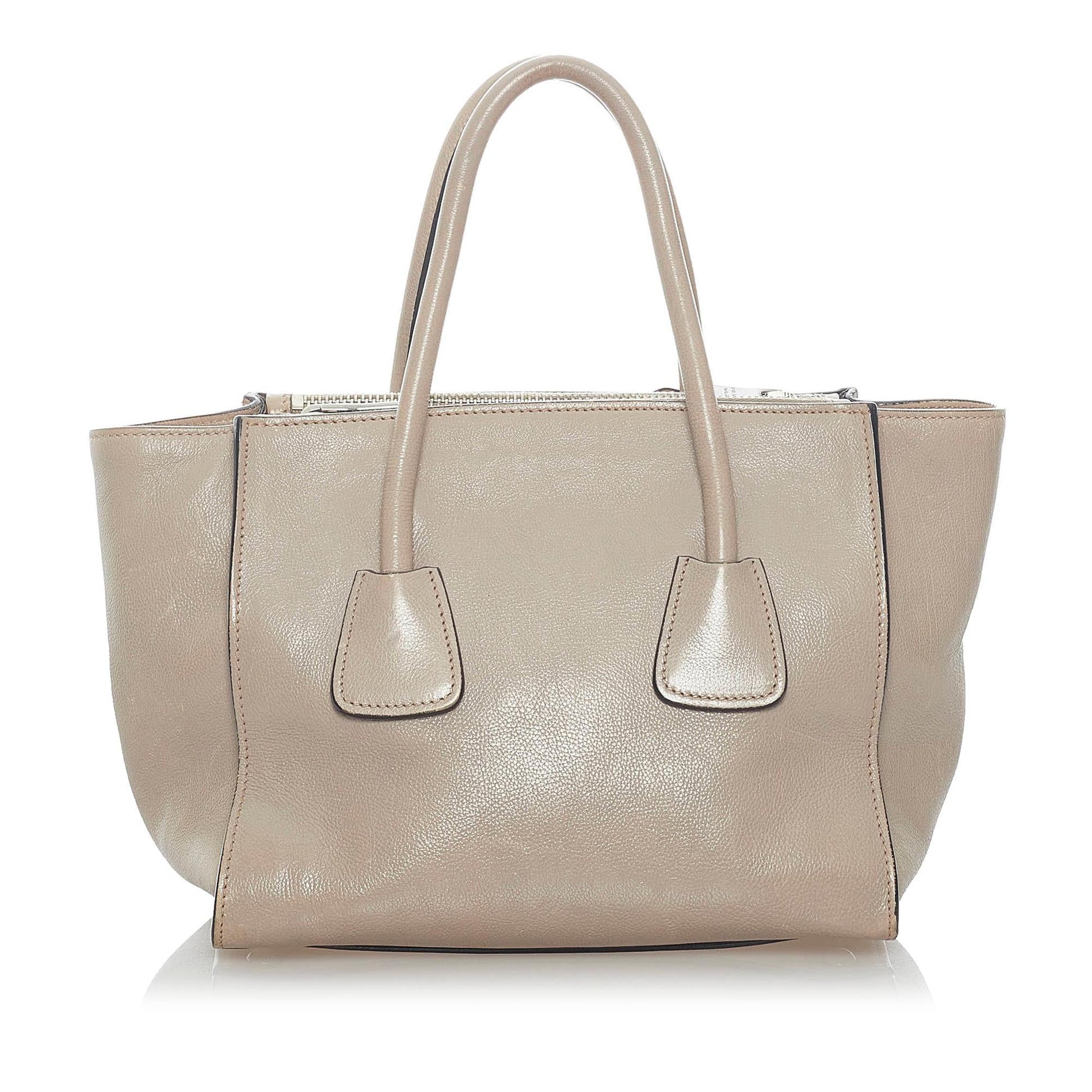 Prada Twin Pocket Leather Satchel (SHG-33124)