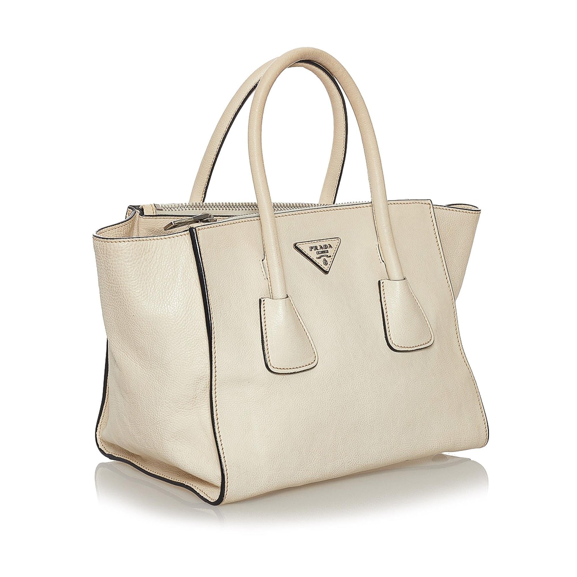 Prada Twin Pocket Leather Satchel (SHG-33296)