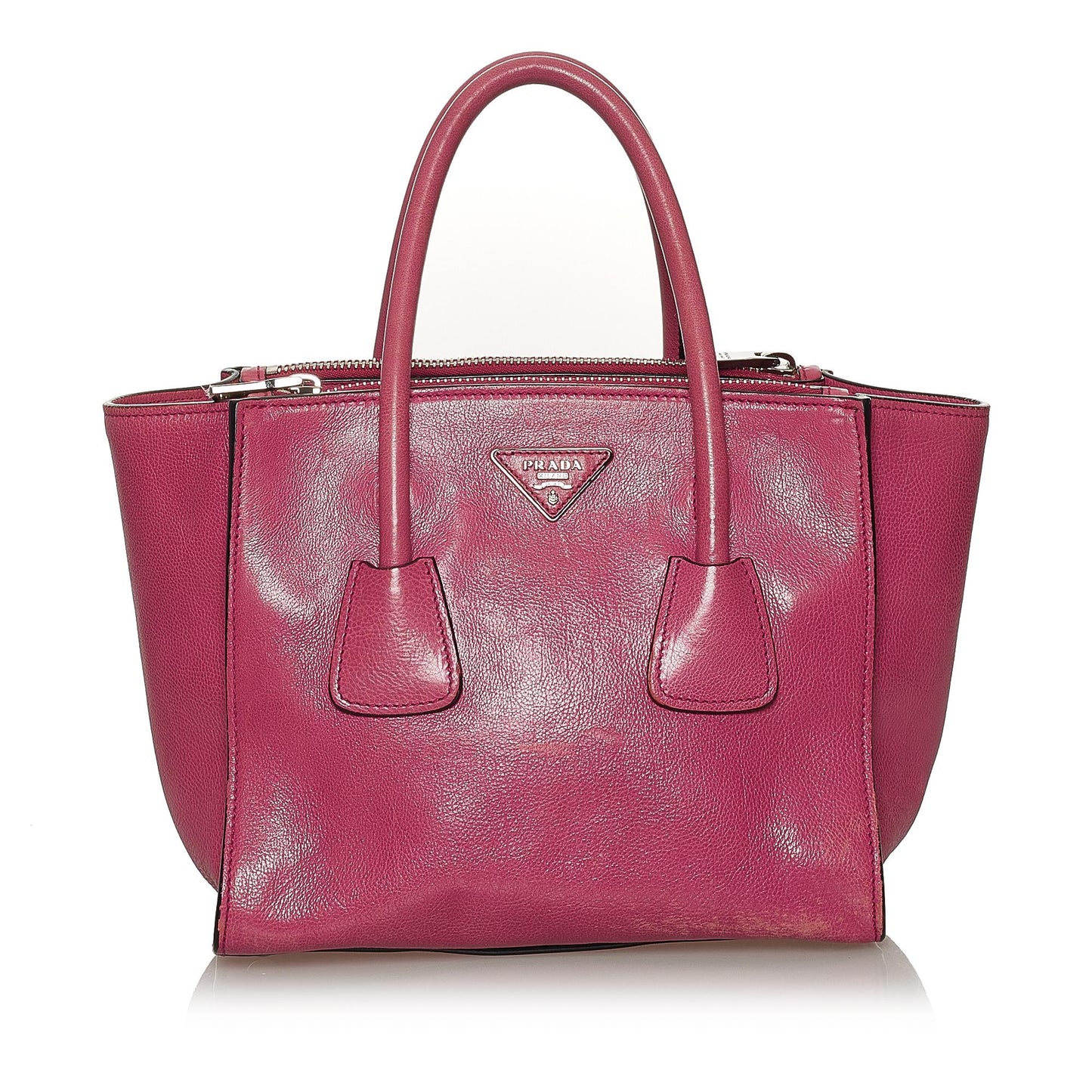 Prada Twin Pocket Leather Satchel (SHG-33976)