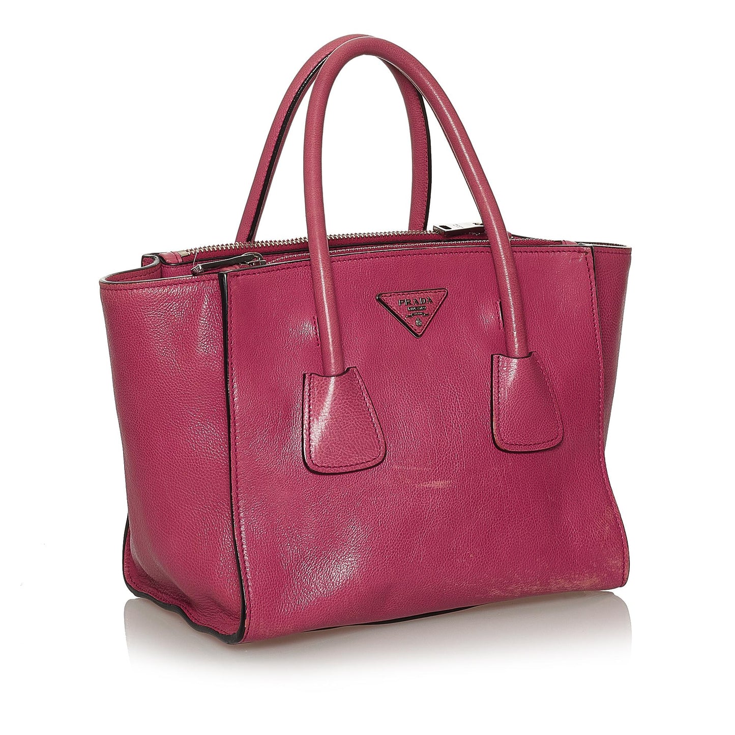 Prada Twin Pocket Leather Satchel (SHG-33976)