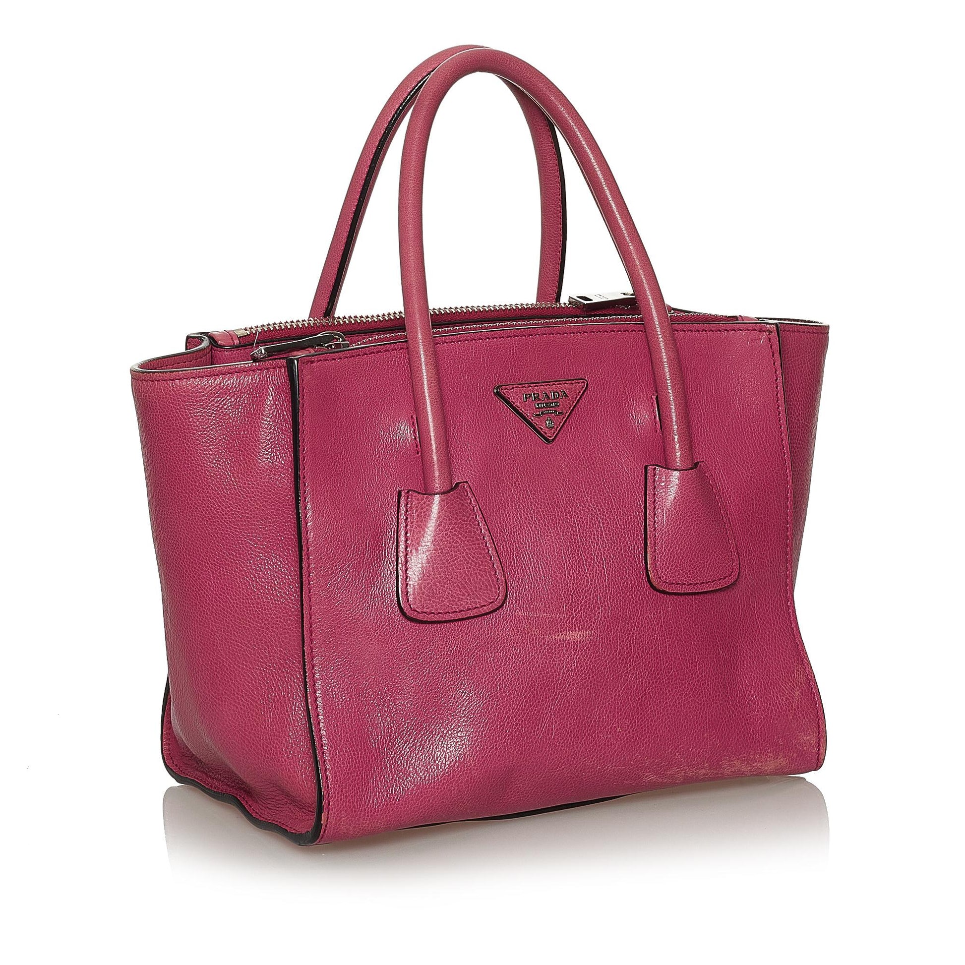 Prada Twin Pocket Leather Satchel (SHG-33976)