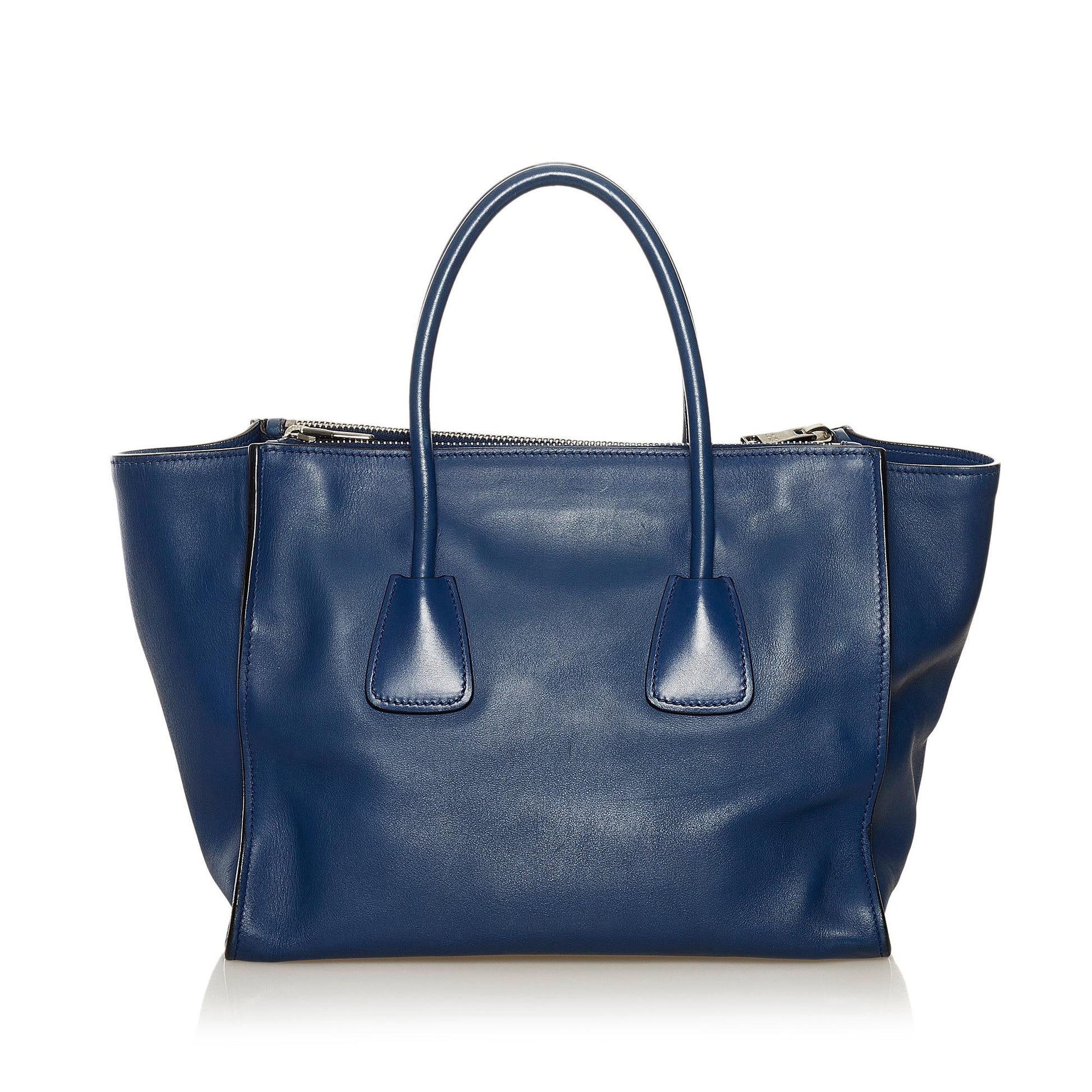 Prada Twin Pocket Leather Satchel (SHG-34547)