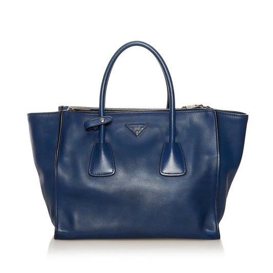 Prada Twin Pocket Leather Satchel (SHG-34547)