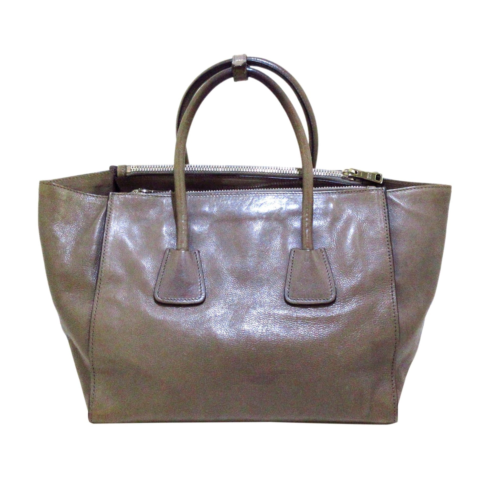 Prada Twin Pocket Leather Satchel (SHG-34780)