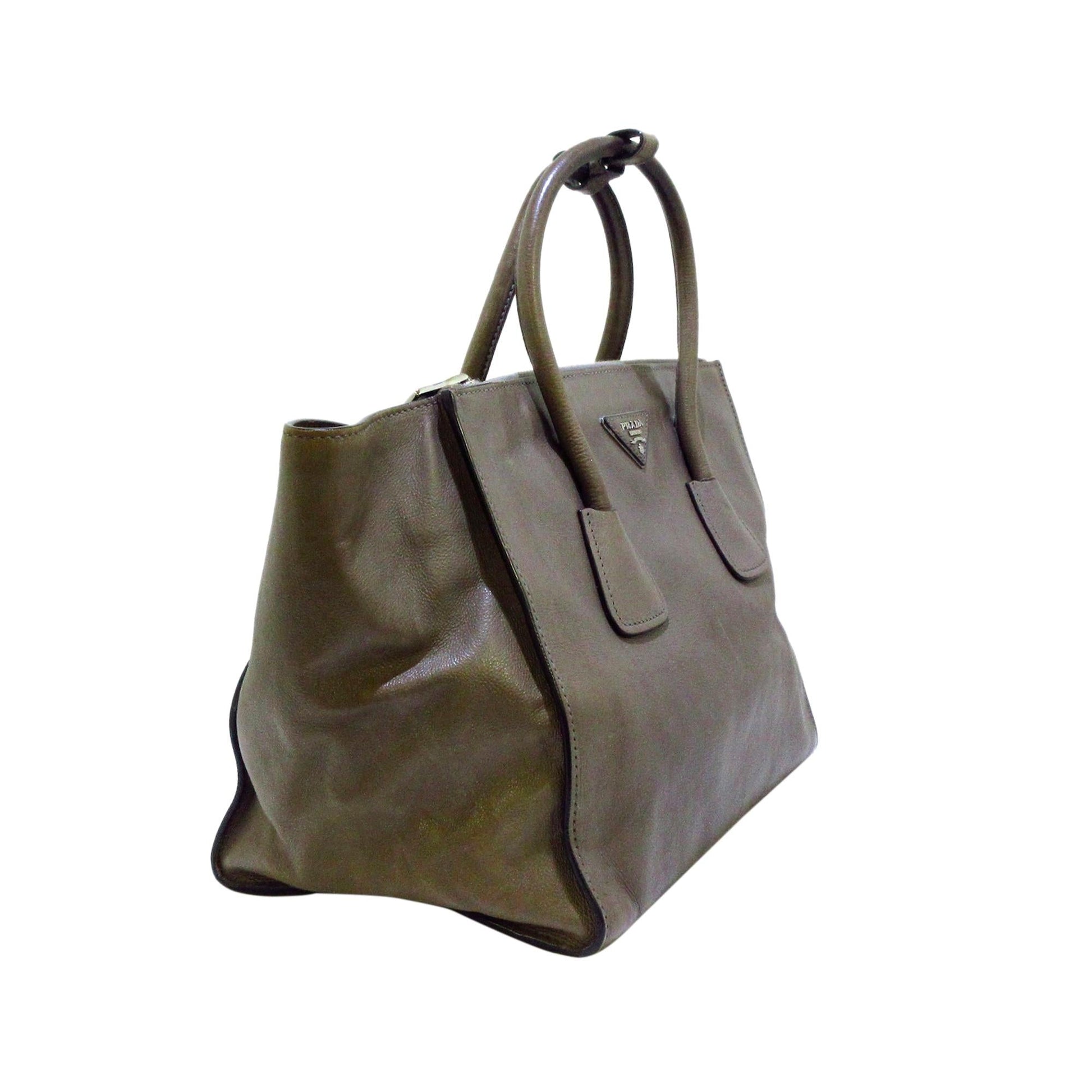 Prada Twin Pocket Leather Satchel (SHG-34780)