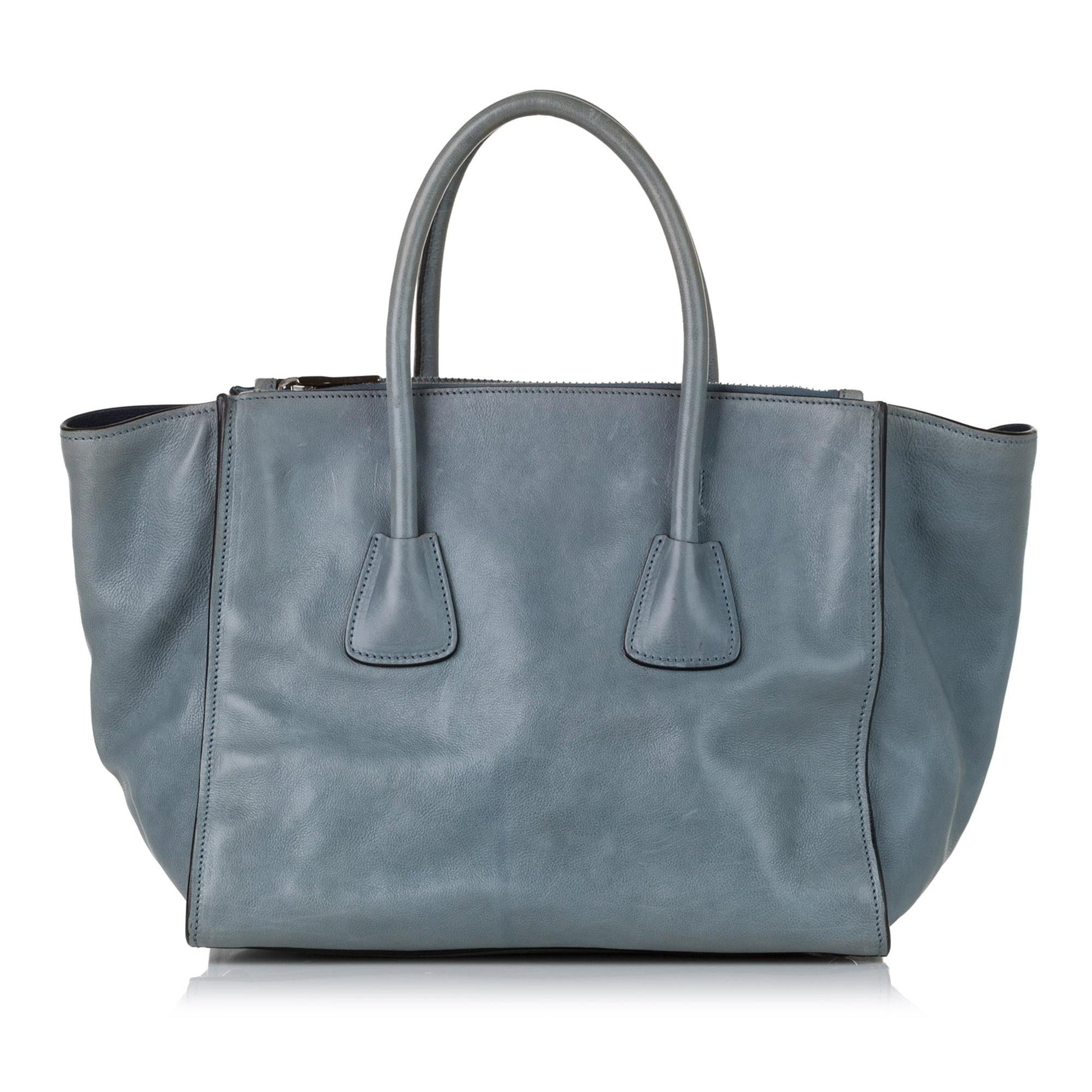 Prada Twin Pocket Leather Satchel (SHG-35601)