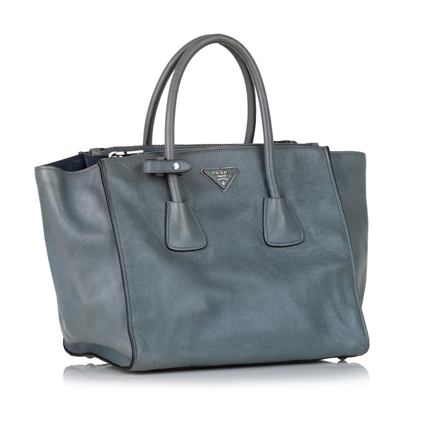 Prada Twin Pocket Leather Satchel (SHG-35601)