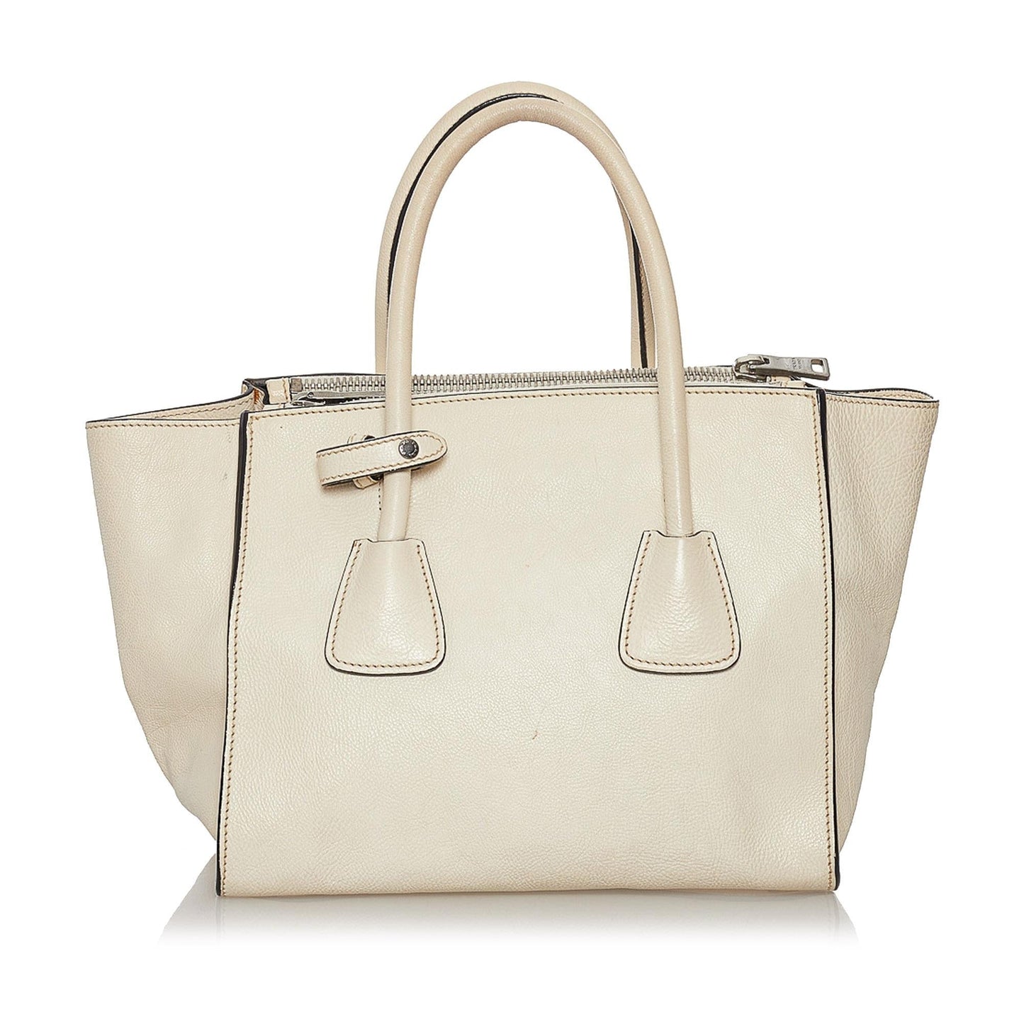 Prada Twin Pocket Leather Satchel (SHG-37593)