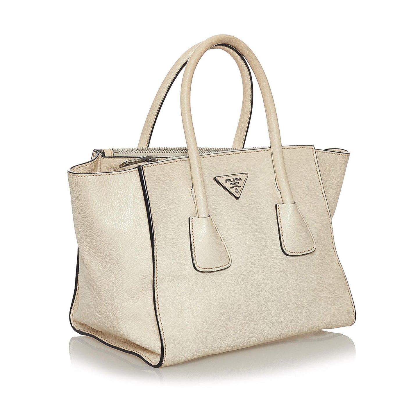 Prada Twin Pocket Leather Satchel (SHG-37593)