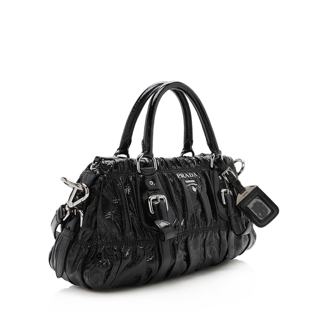 Prada Vernice Gaufre Satchel - FINAL (SHF-13188)