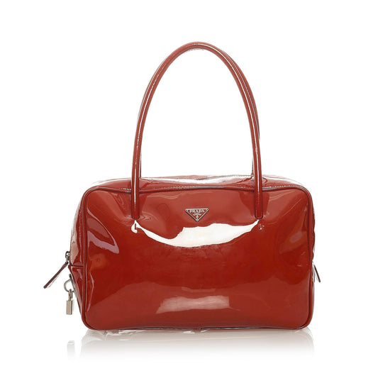 Prada Vernice Handbag (SHG-32911)