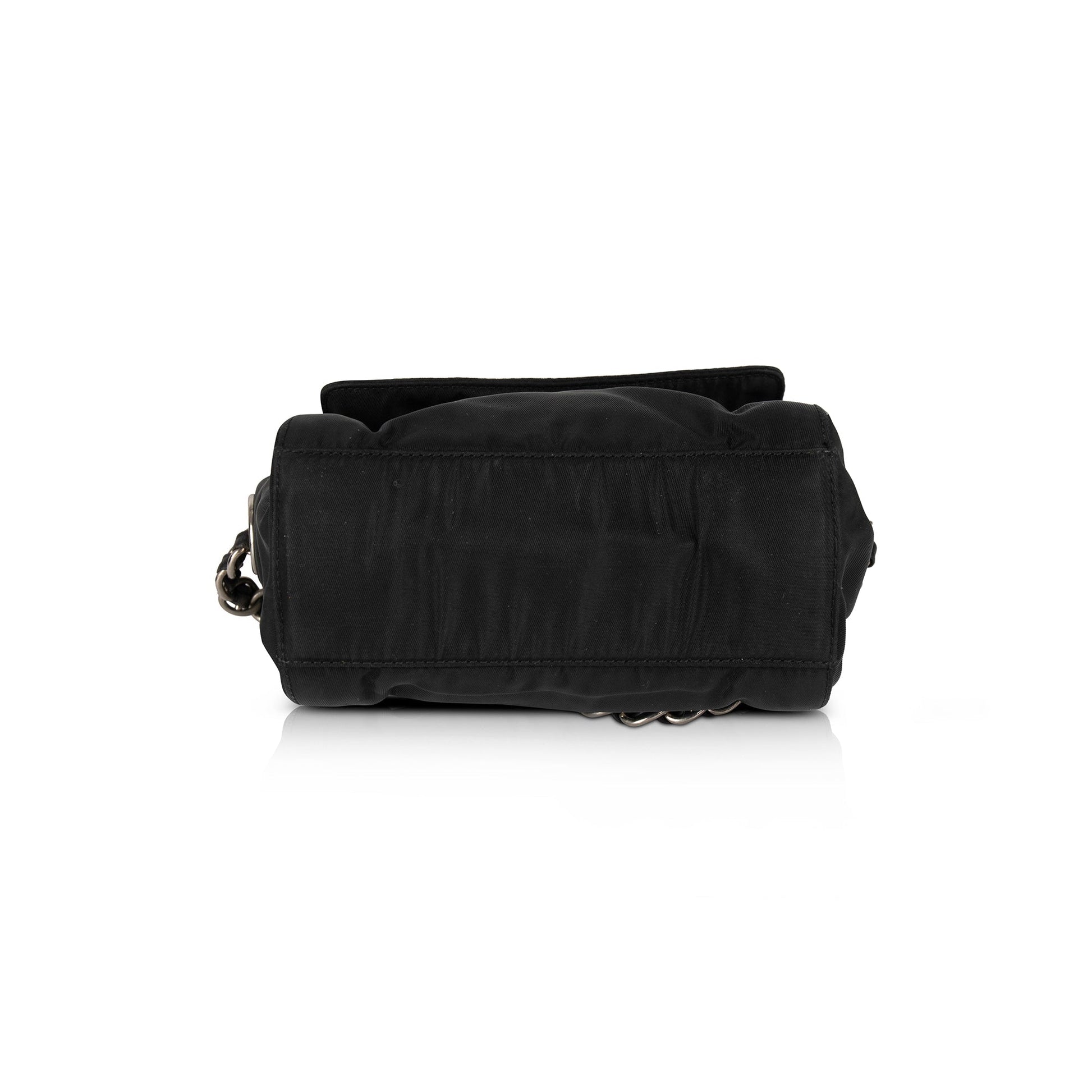 Prada Tessuto Nylon Chain Crossbody Bag