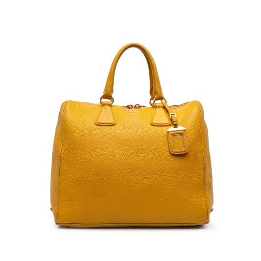 Prada Vitello Daino Boston Bag