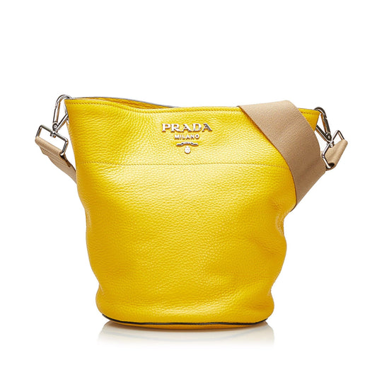 Prada Vitello Daino Bucket Bag (SHG-37582)