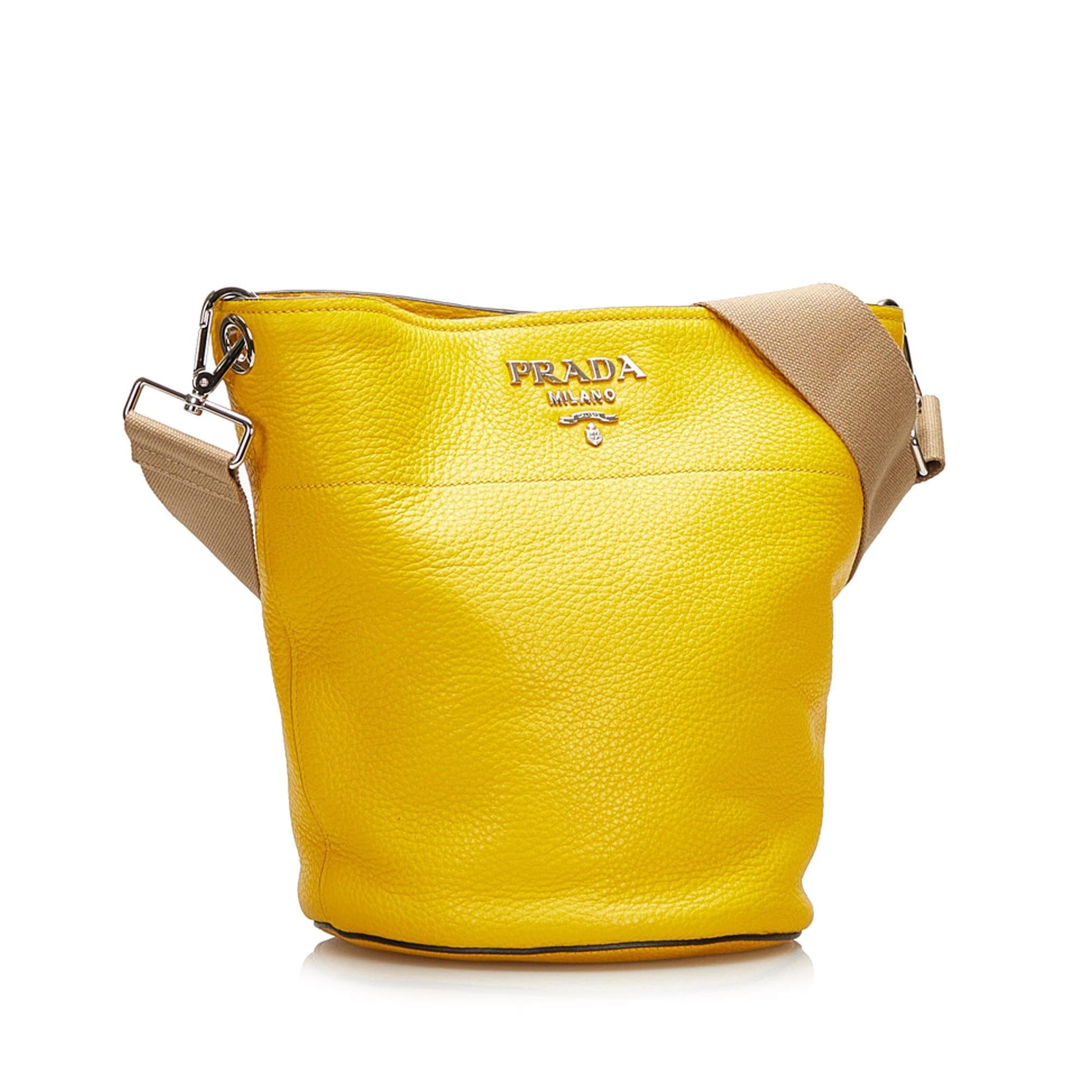 Prada Vitello Daino Bucket Bag (SHG-37582)