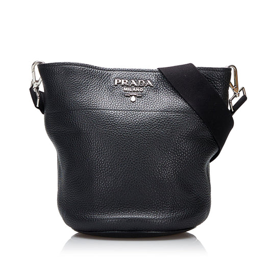 Prada Vitello Daino Bucket Bag (SHG-77KuBD)