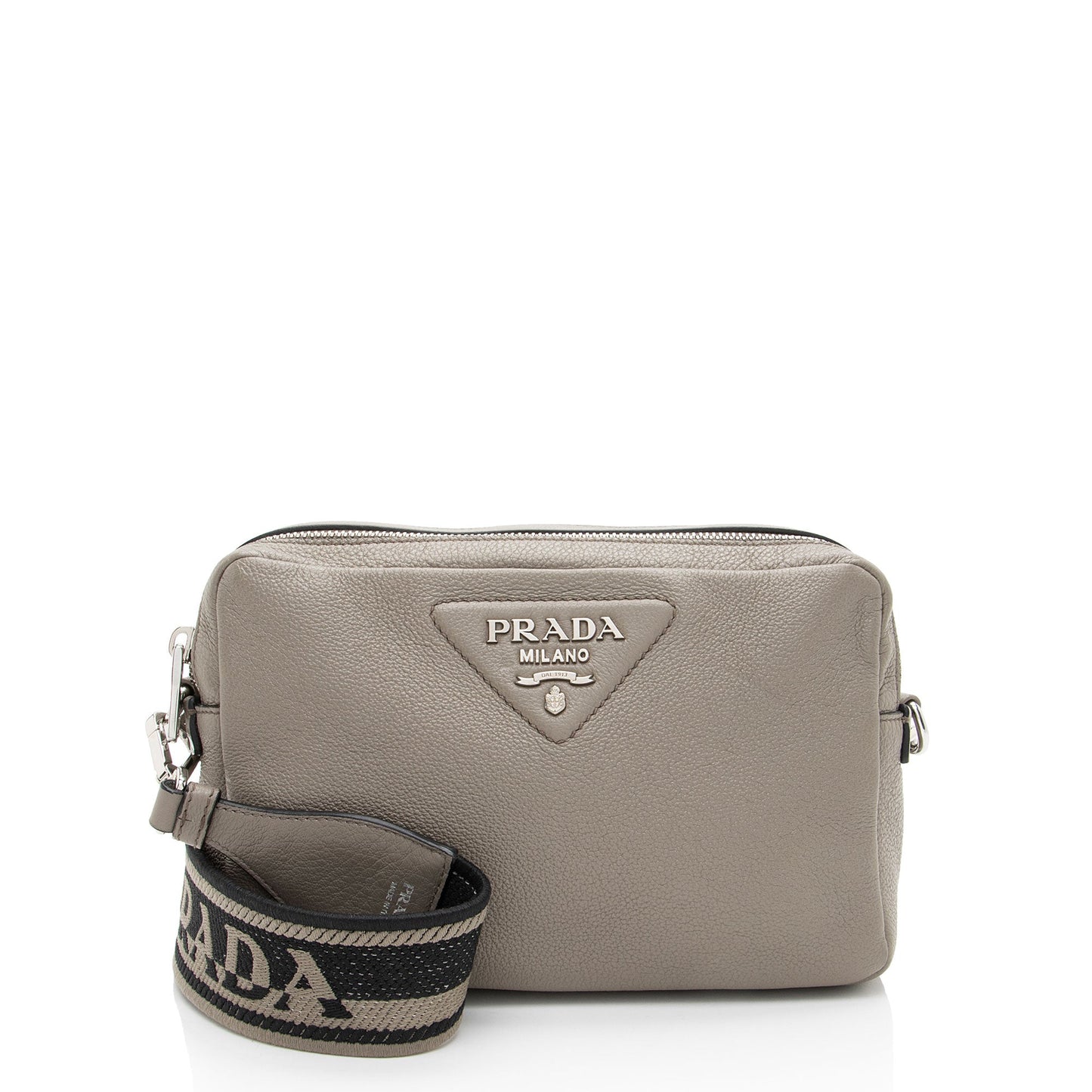 Prada Vitello Daino Double Zip Camera Bag