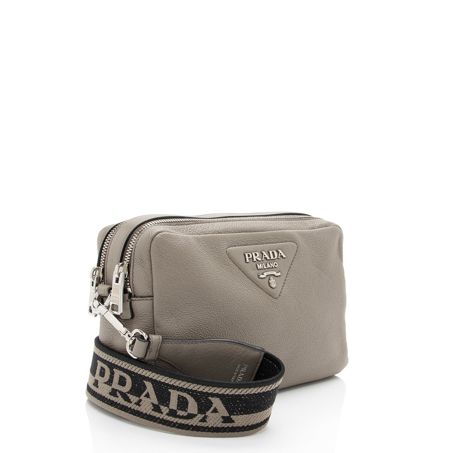 Prada Vitello Daino Double Zip Camera Bag