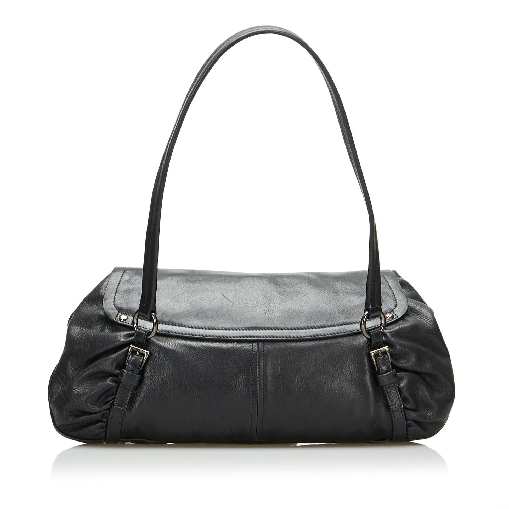 Prada Vitello Daino Easy Sound Lock Shoulder Bag (SHG-ZwaqYZ)