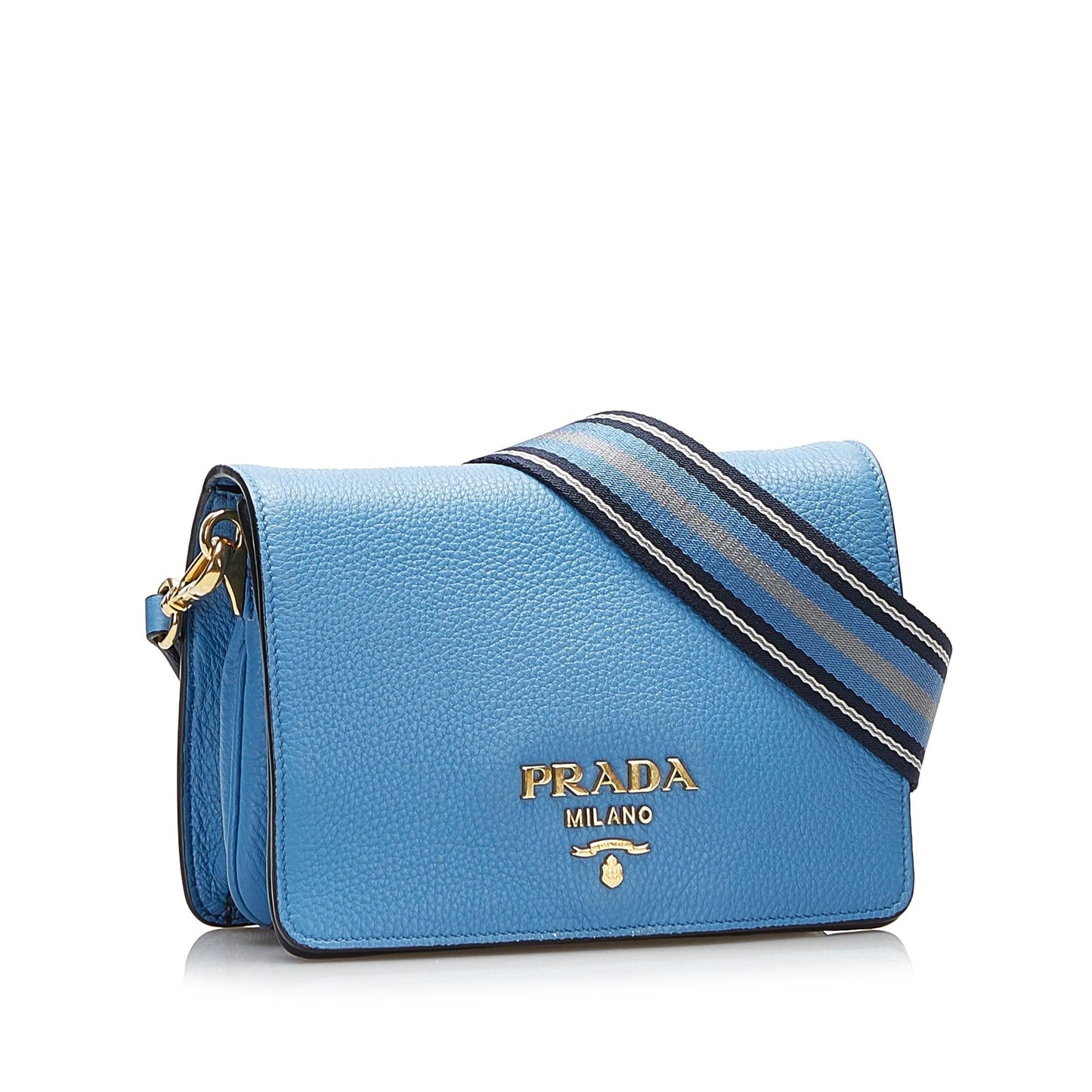 Prada Vitello Daino Flap Crossbody (SHG-ANA2Jx)