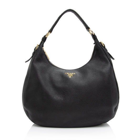 Prada Vitello Daino Hobo (SHF-8TqpVF)