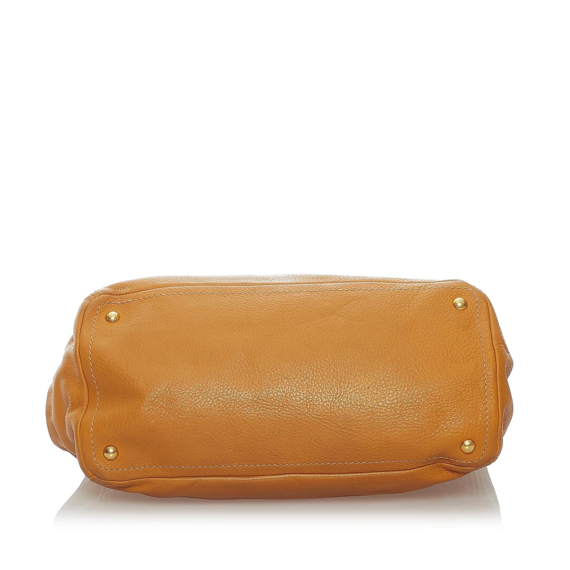 Prada Vitello Daino Leather Handbag (SHG-32385)