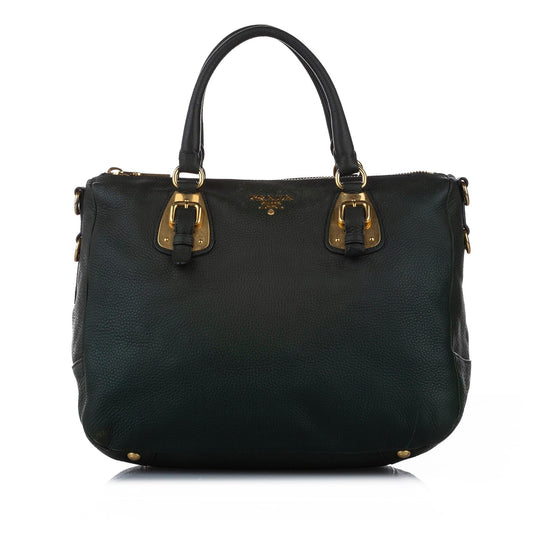 Prada Vitello Daino Leather Satchel (SHG-15446)