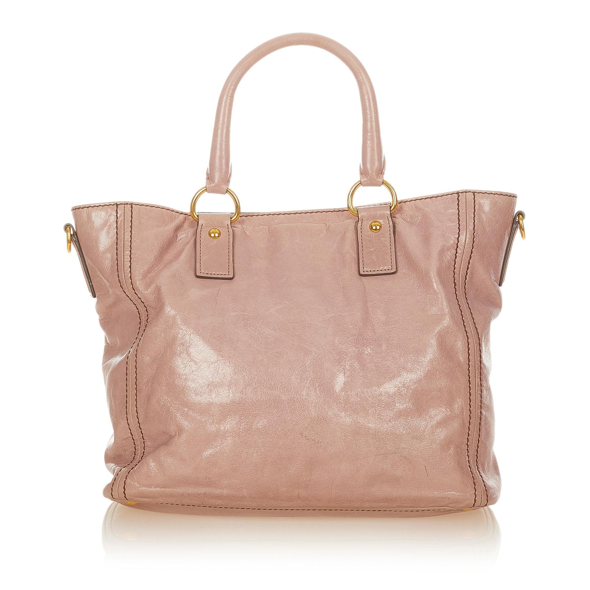Prada Vitello Daino Leather Satchel (SHG-34051)