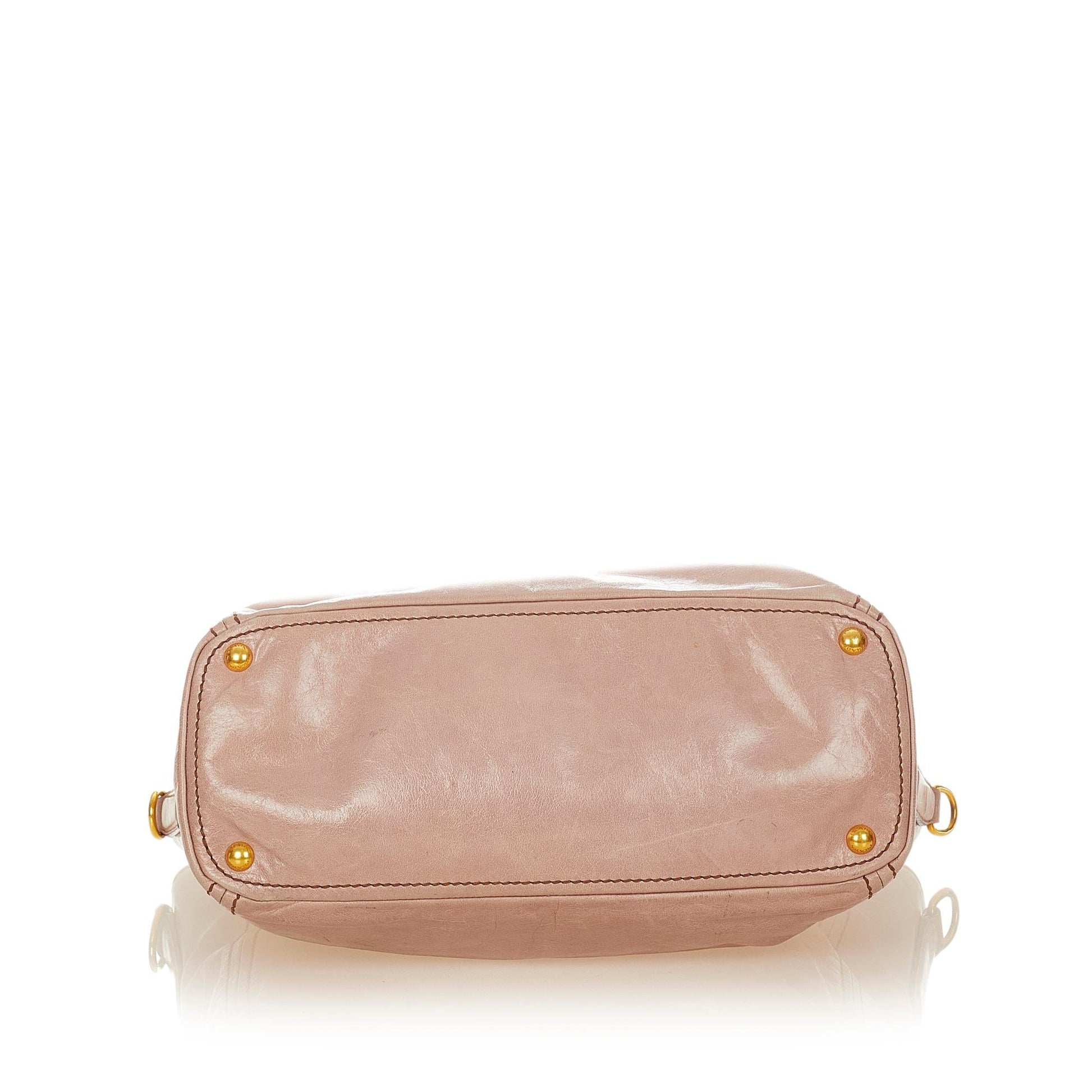 Prada Vitello Daino Leather Satchel (SHG-34051)
