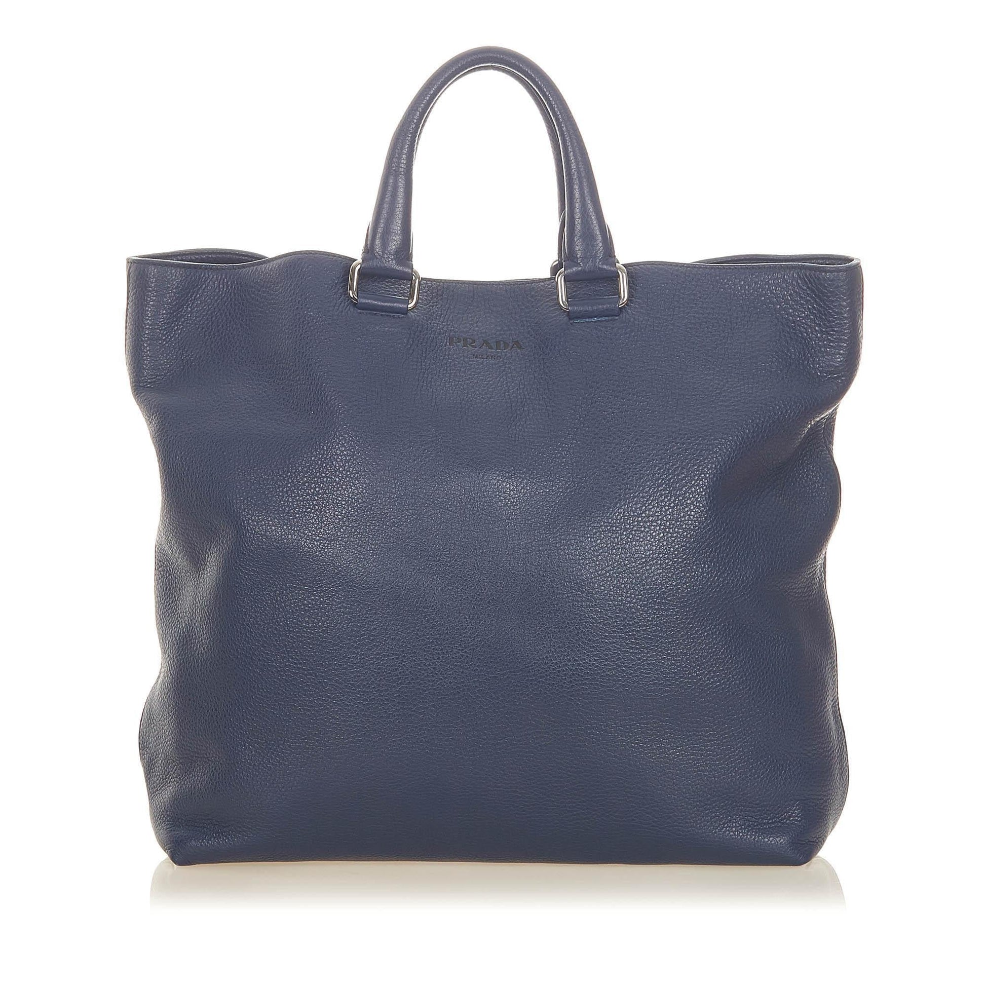 Prada Vitello Daino Leather Tote Bag  
