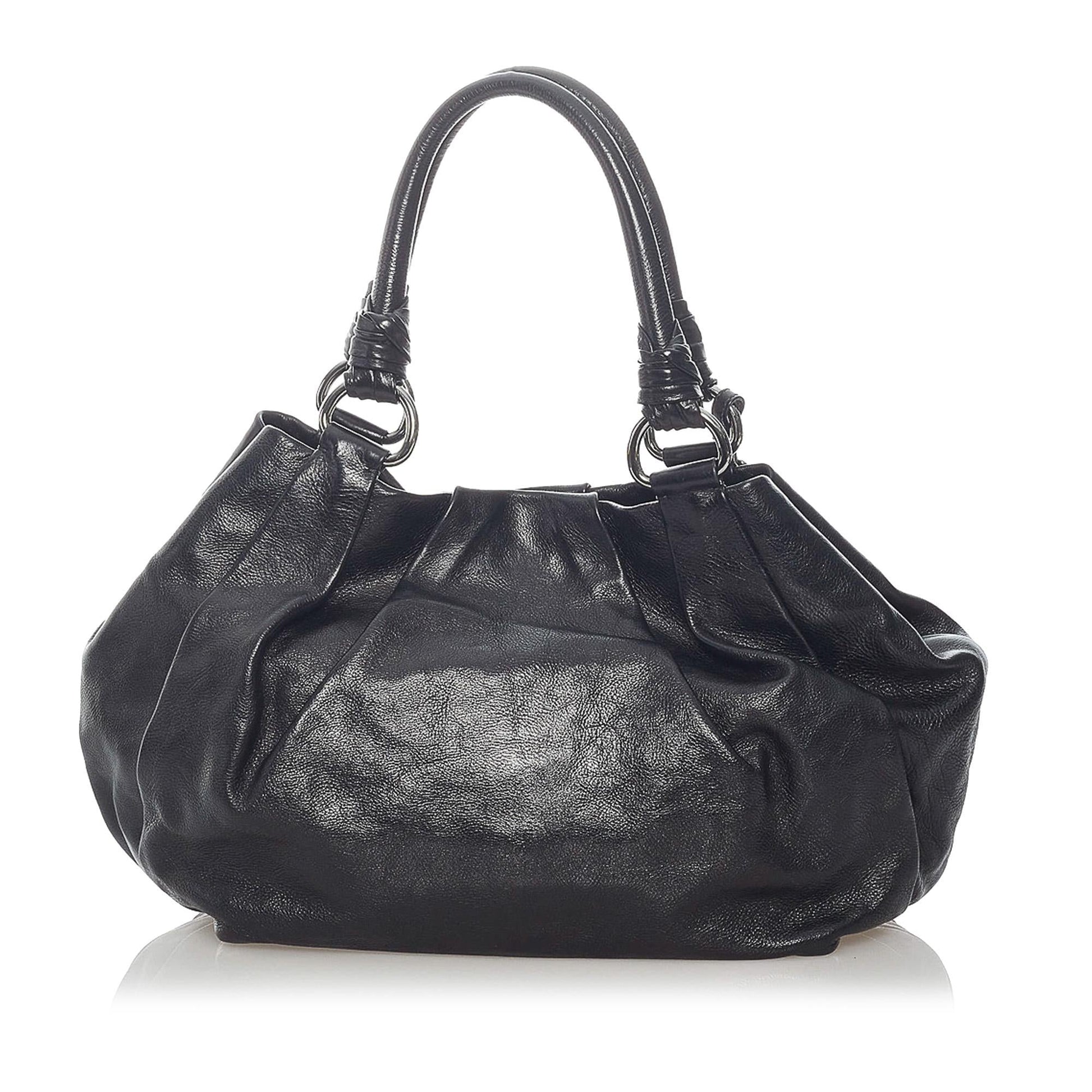 Prada Vitello Daino Leather Tote Bag (SHG-32029)
