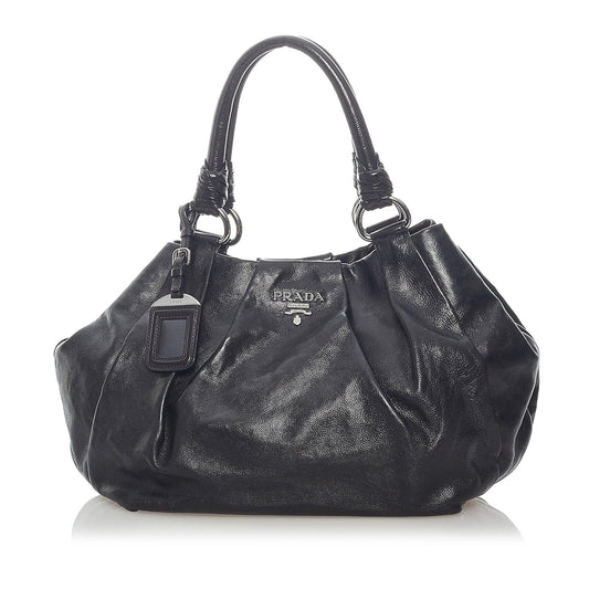 Prada Vitello Daino Leather Tote Bag (SHG-32029)