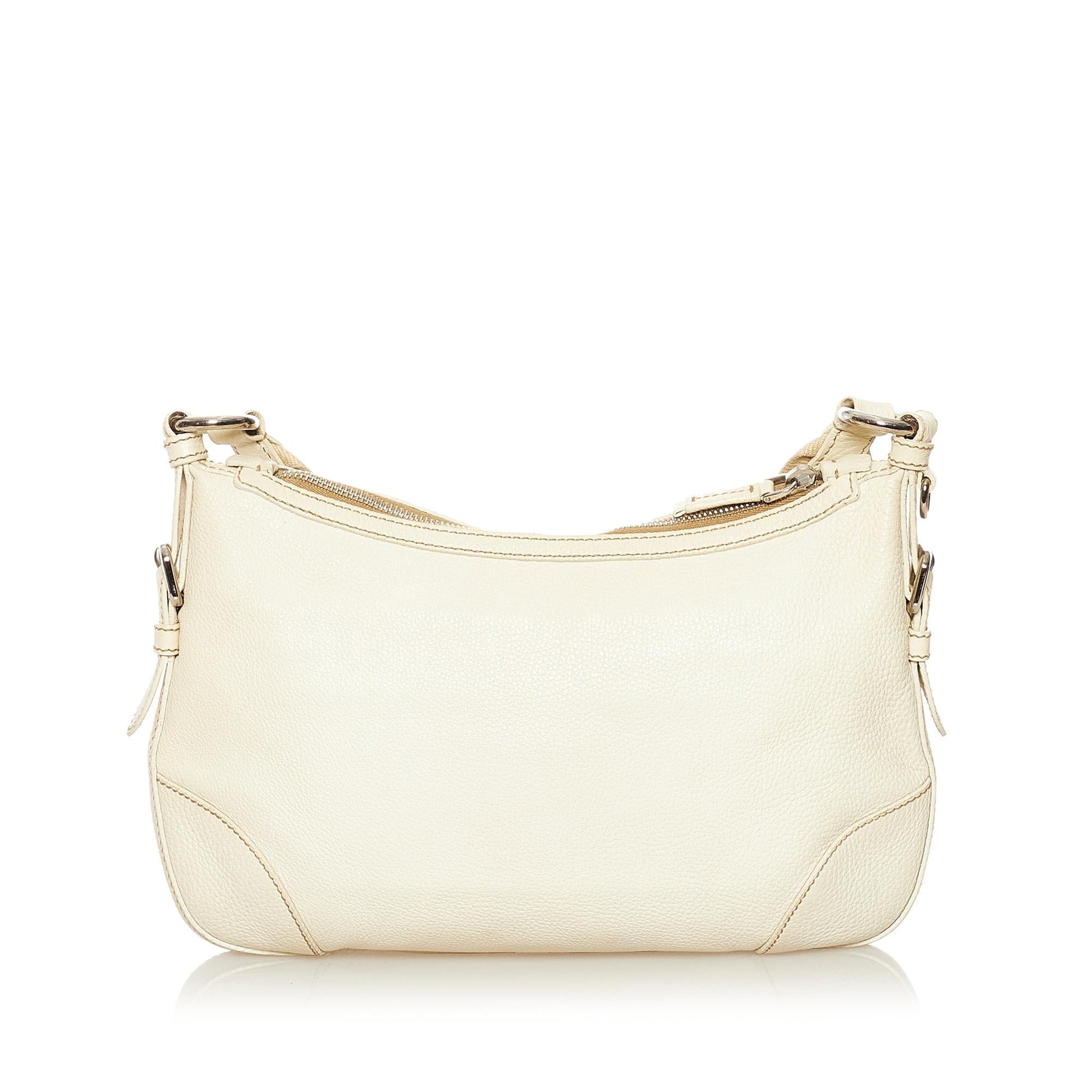 Prada Vitello Daino Logo Crossbody Bag (SHG-35061)