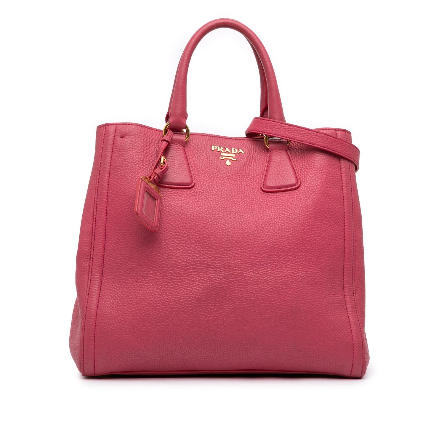 Prada Vitello Daino Open Convertible Tote