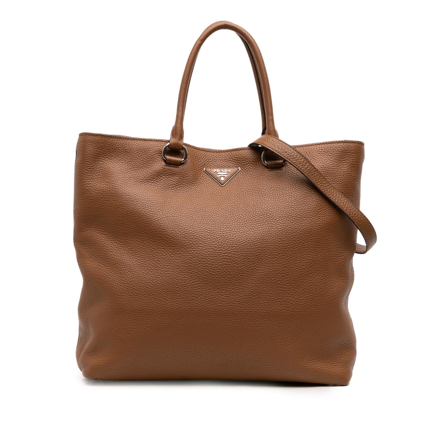 Prada Vitello Daino Open Convertible Tote