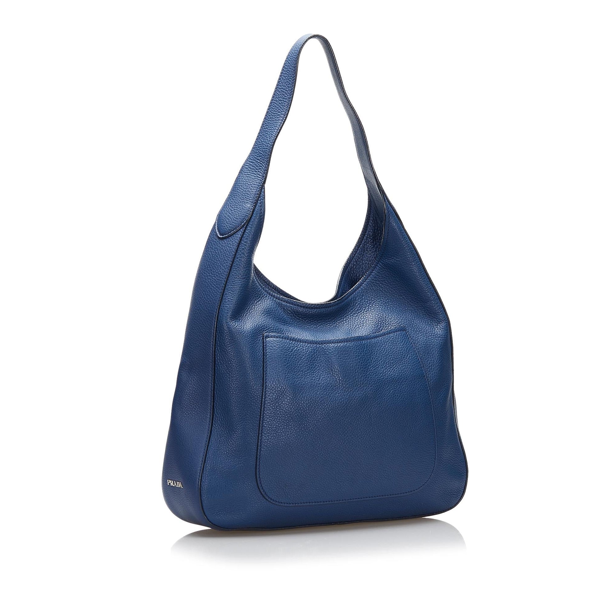 Prada Vitello Daino Pocket Hobo (SHG-37100)