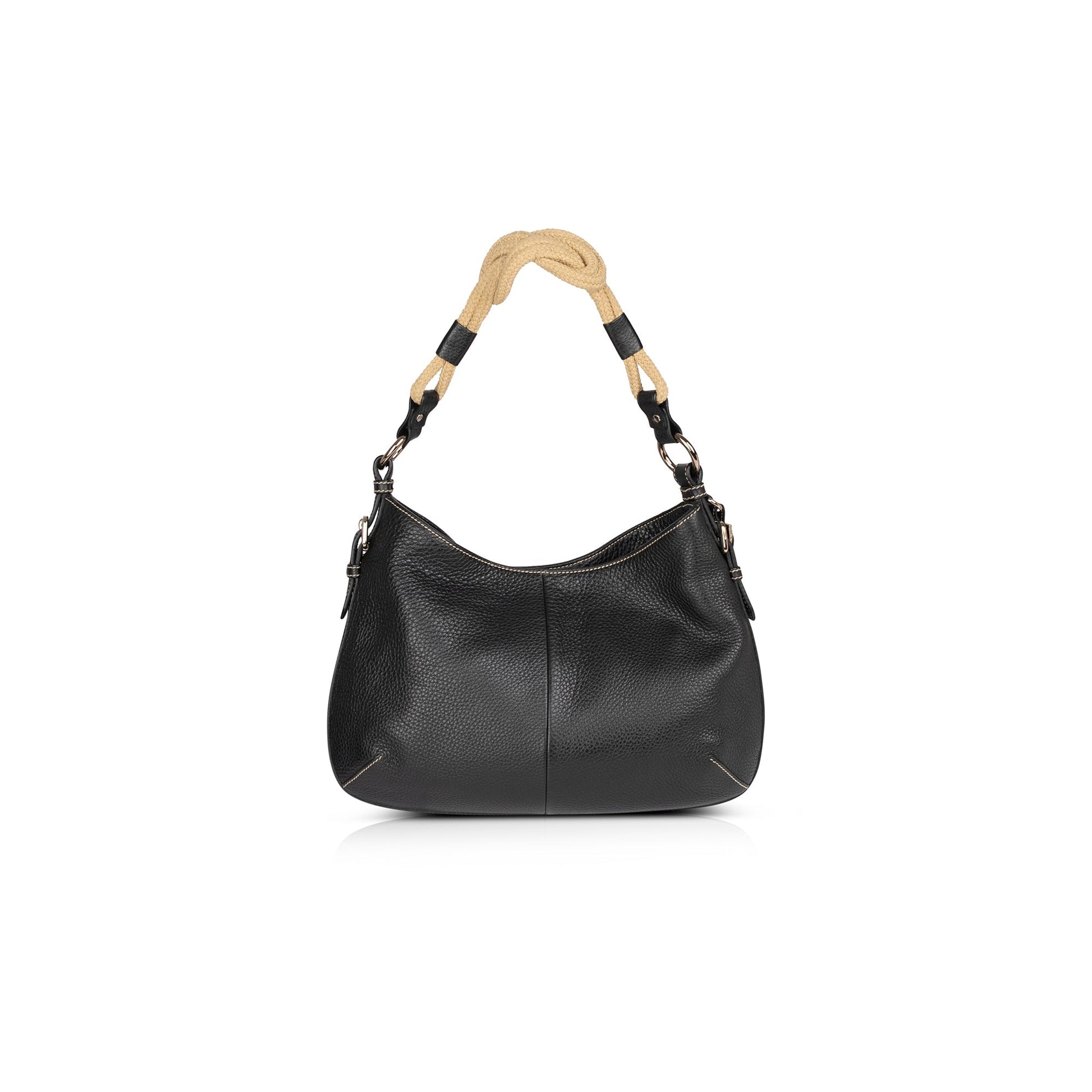 Prada Vitello Daino Rope Knot Hobo