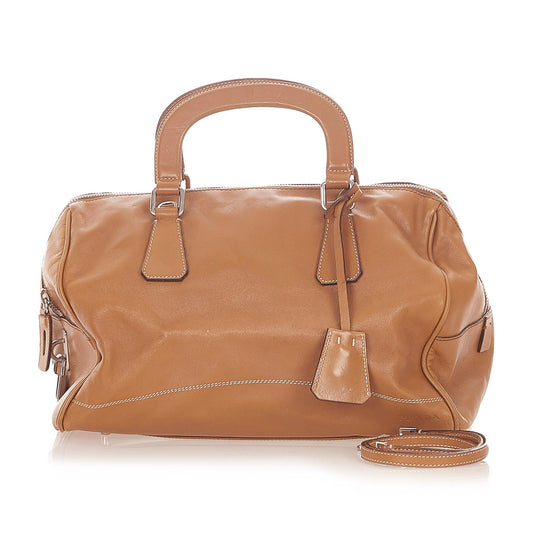 Prada Vitello Daino Satchel (SHG-19624)