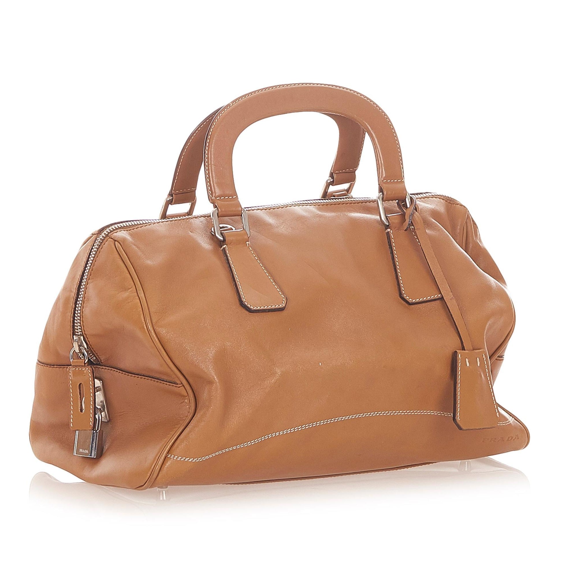 Prada Vitello Daino Satchel (SHG-19624)