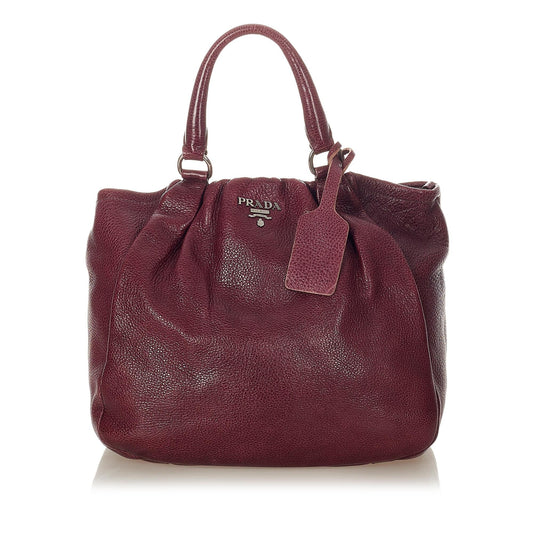 Prada Vitello Daino Satchel (SHG-23323)