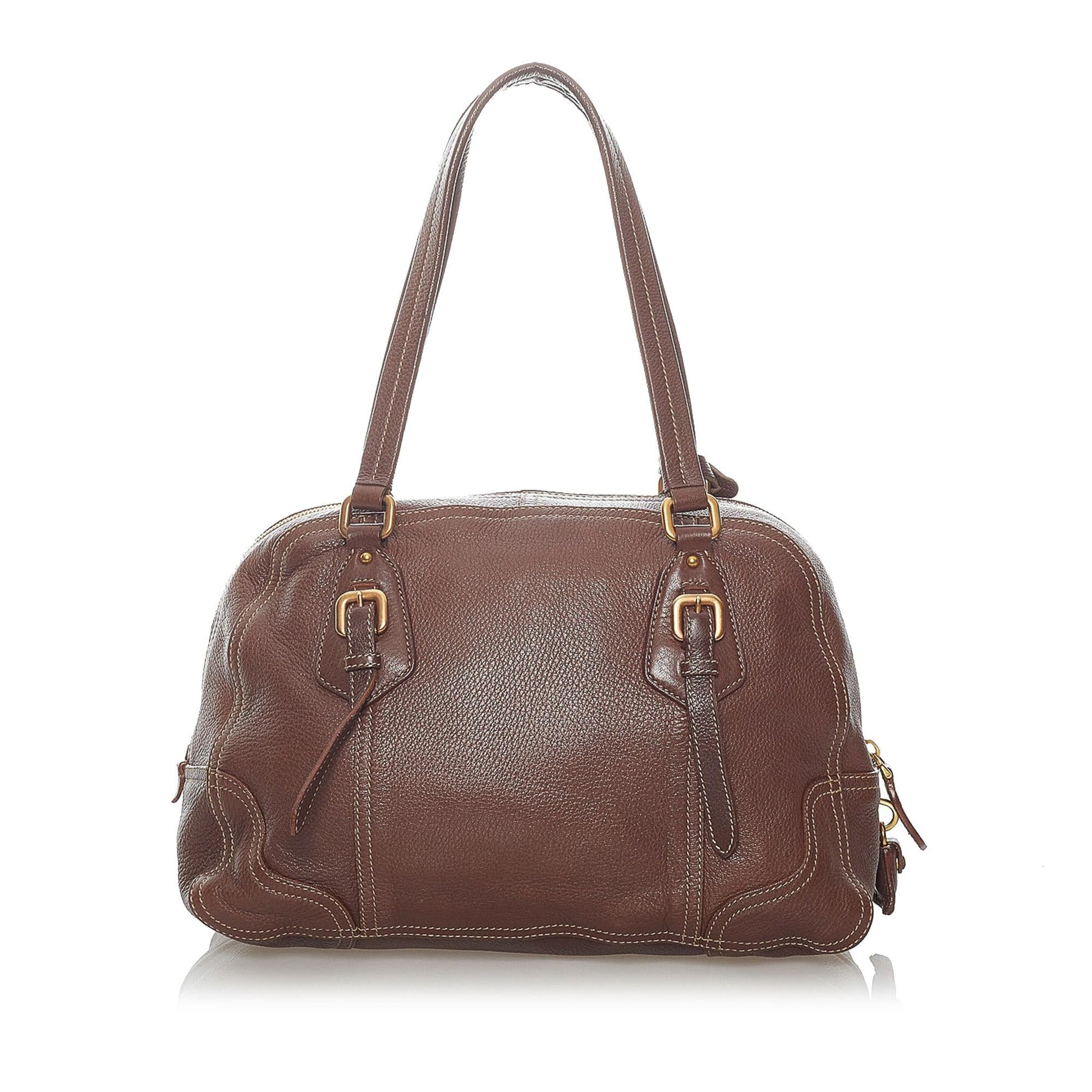 Prada Vitello Daino Satchel (SHG-30840)
