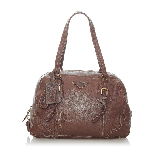 Prada Vitello Daino Satchel (SHG-30840)