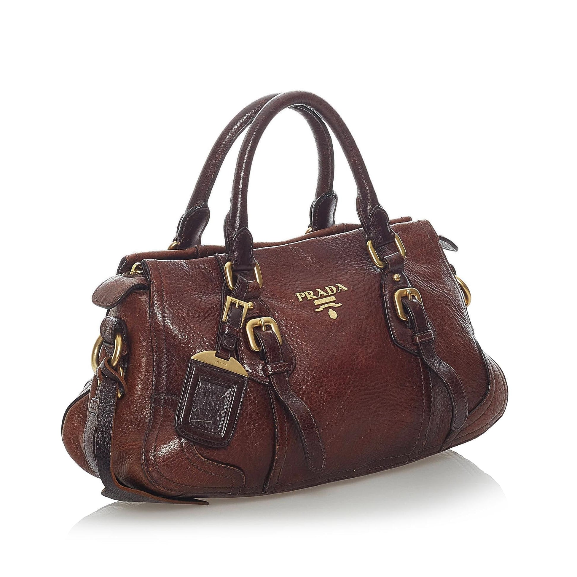 Prada Vitello Daino Satchel (SHG-33053)