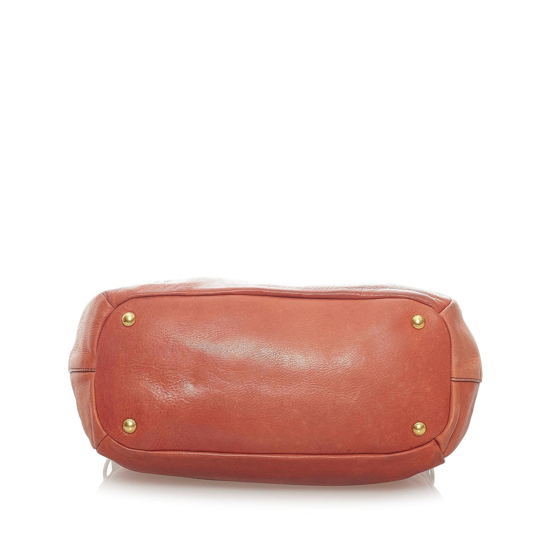 Prada Vitello Daino Satchel (SHG-33336)