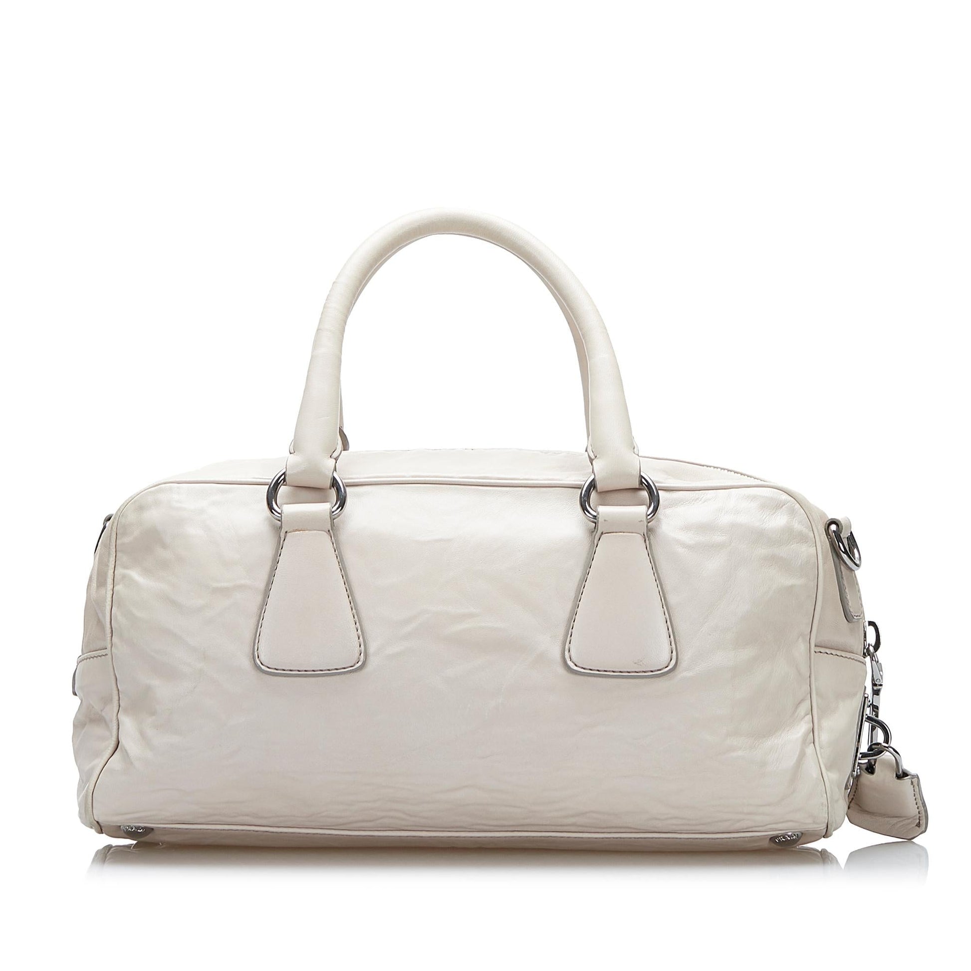 Prada Vitello Daino Satchel (SHG-E9BlyJ)