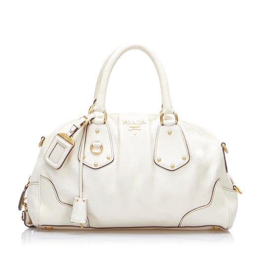 Prada Vitello Daino Satchel (SHG-Px67Ef)
